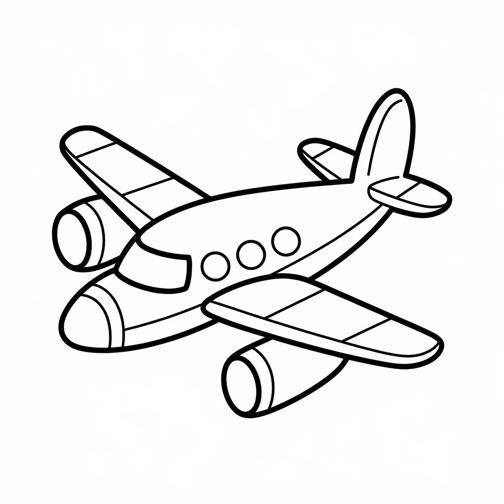 uçak boyama kitabı