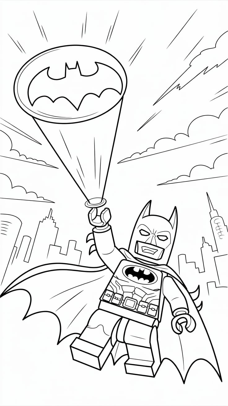 batman lego boyama çıktısı