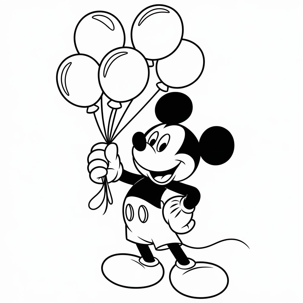 mickey fare boyama