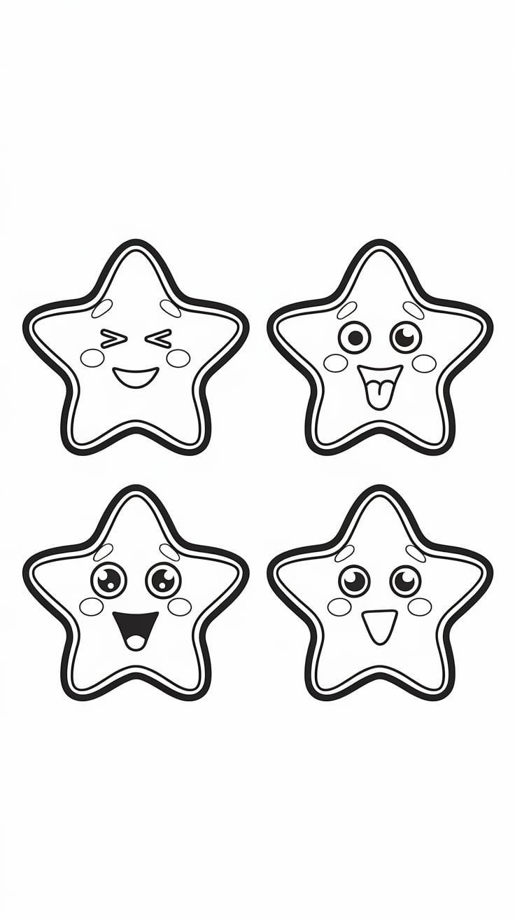 ay ve yıldız boyama sayfası