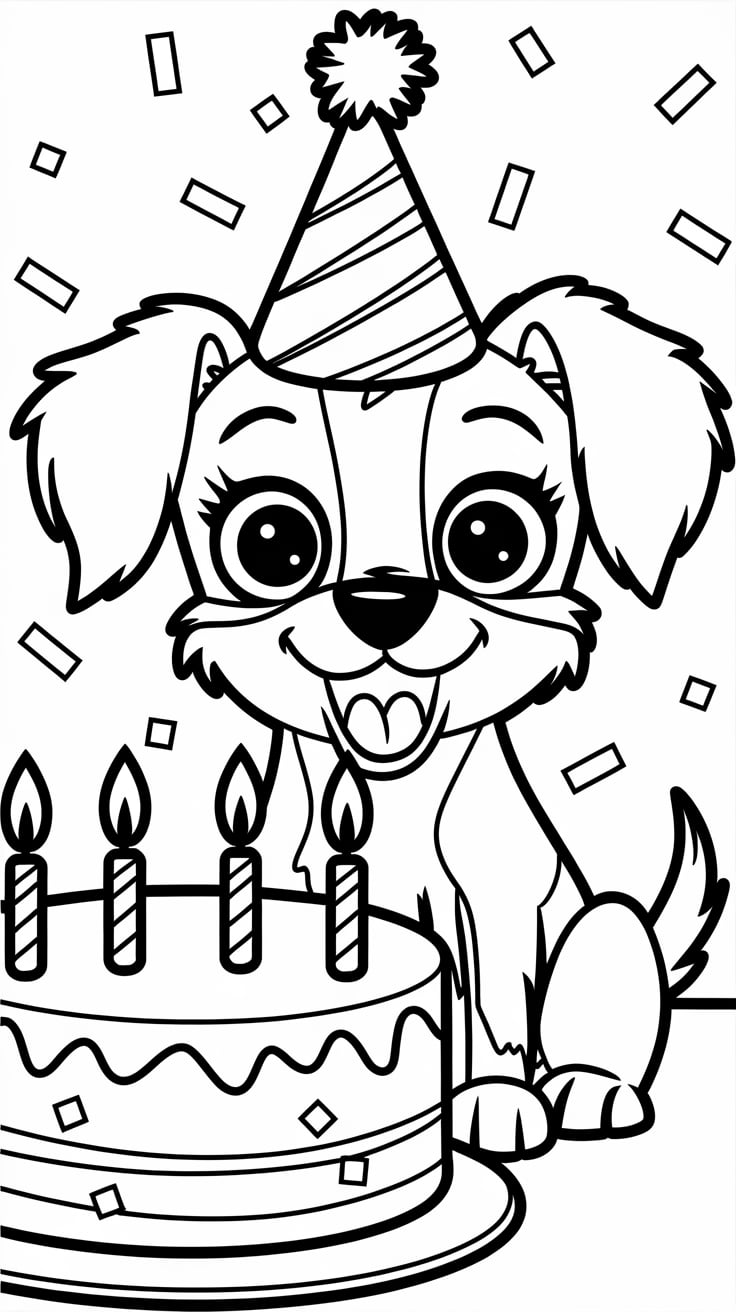 küçük köpek boyama kolay