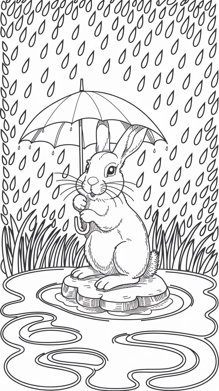 boyama resmi tavşan