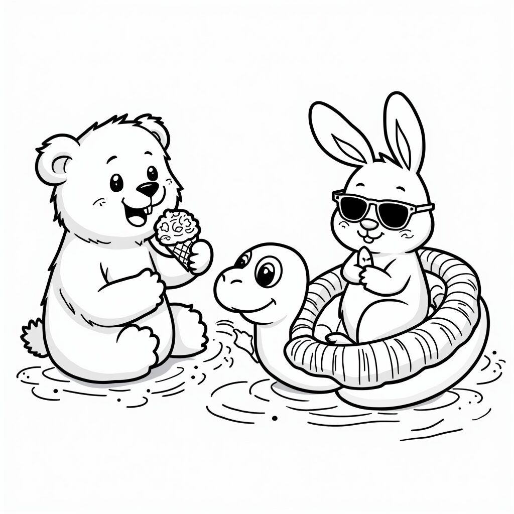 yaz etkinlikleri boyama sayfası okul öncesi