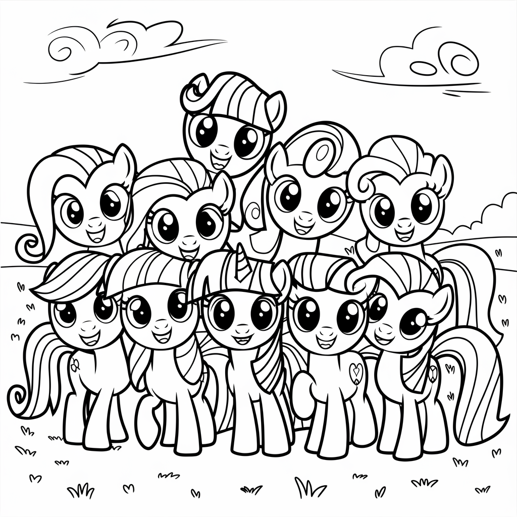 pony oyunları boyama