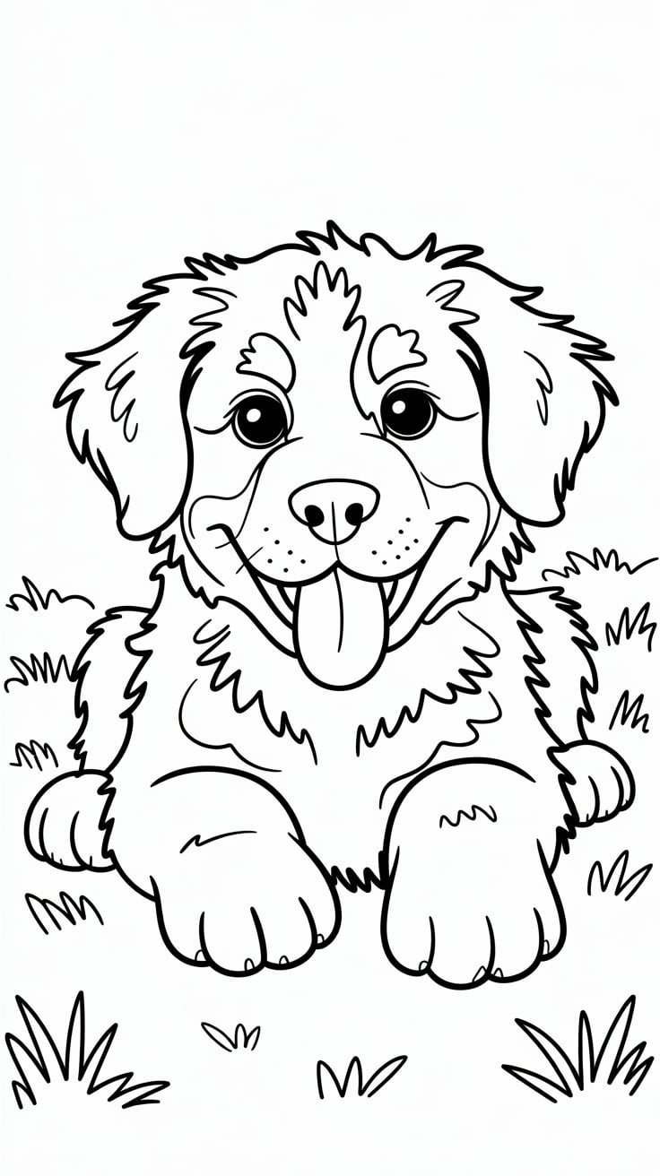 yavru köpek aile çizimi