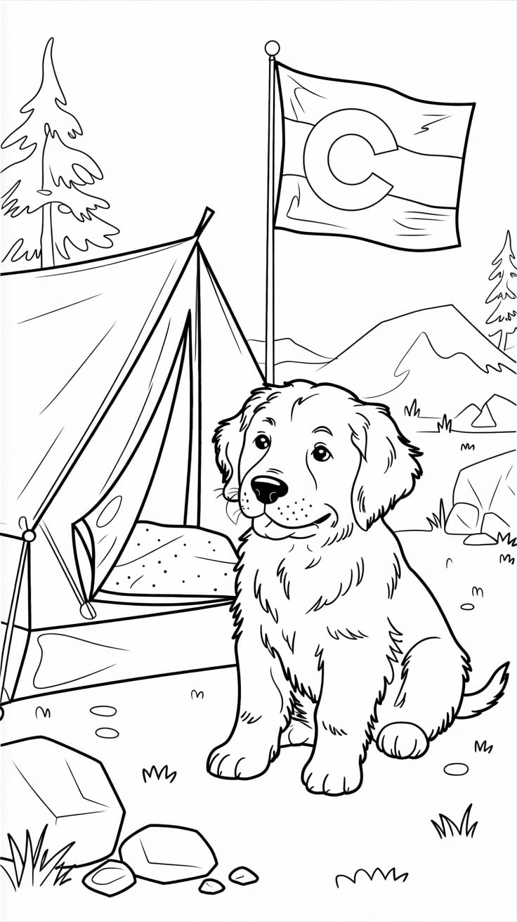 yavru köpek renklendir