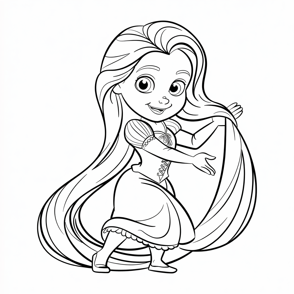boyama rapunzel