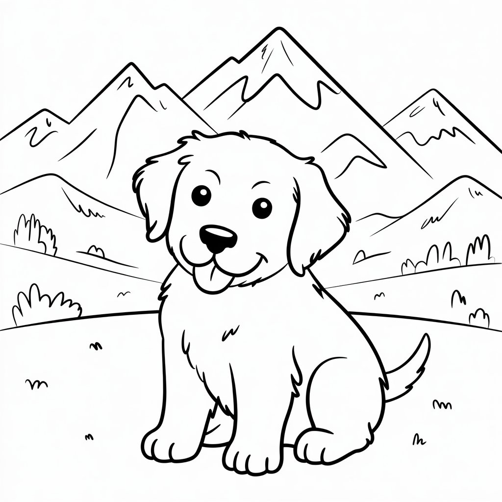 tatlı yavru köpek boyama