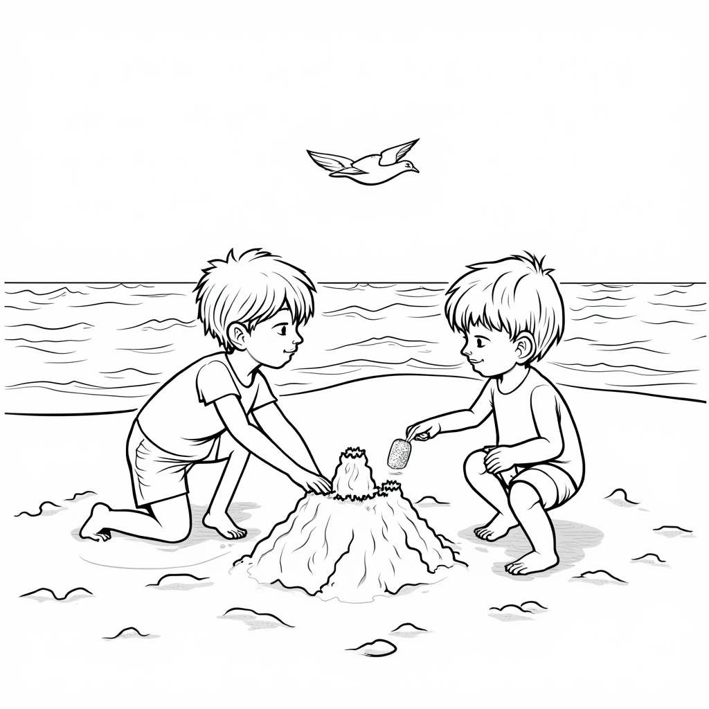 yaz mevsimi ile ilgili boyama sayfası