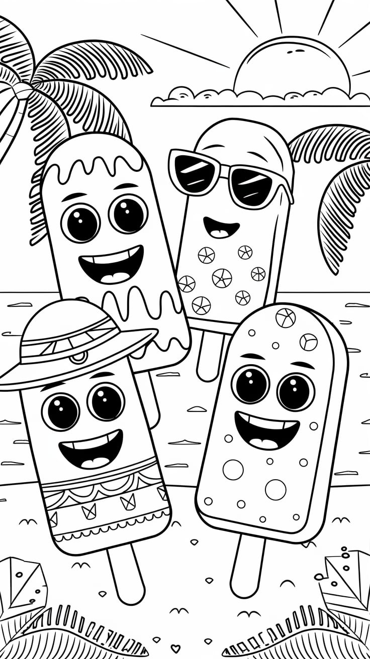 Yaz Boyama Sayfası - Sayfa Boyama