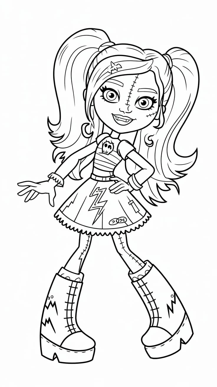 monster high draculaura boyama