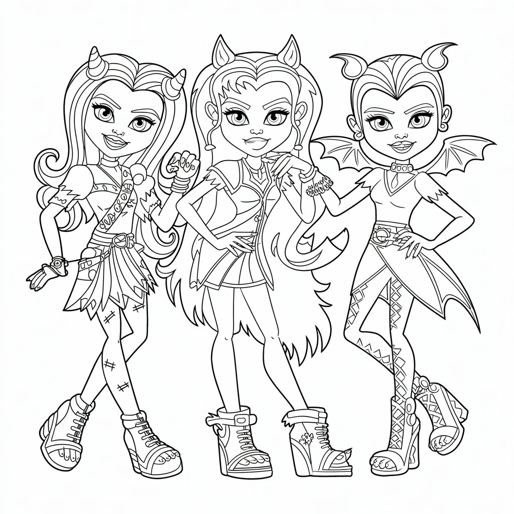 monster high boyama oyunları