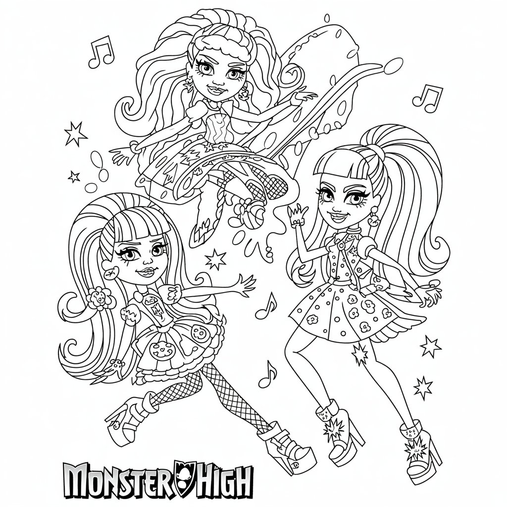 monster high boyama resmi