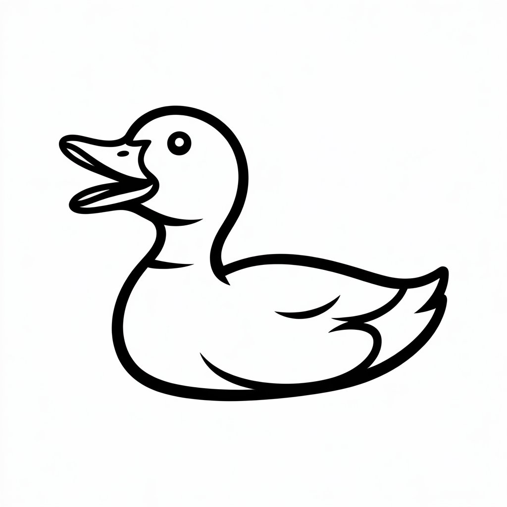 anne ördek resmi boyama