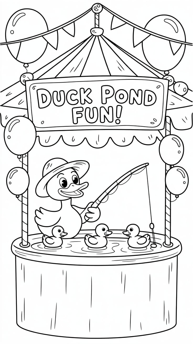 ane ördek ve yarulari boyama