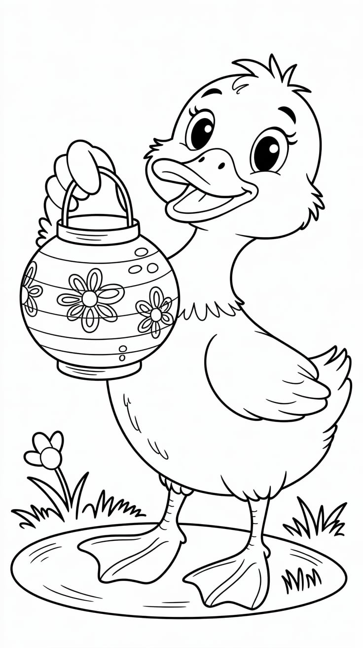 anasınıfı ördek boyama