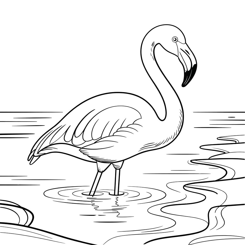 flamingo boyama resimleri
