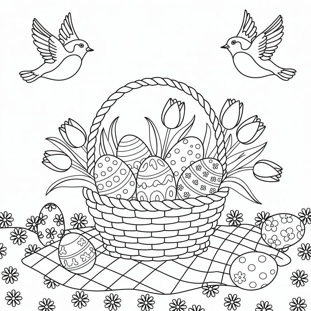 bahar ve paskalya boyama