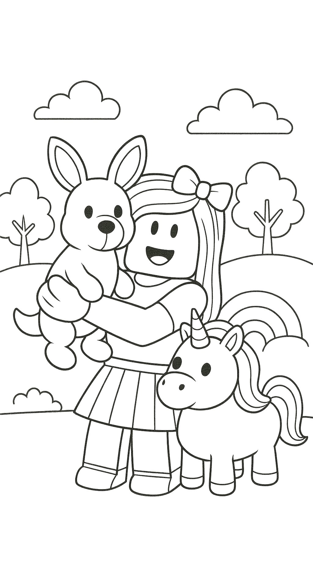 kız roblox karakteri boyama