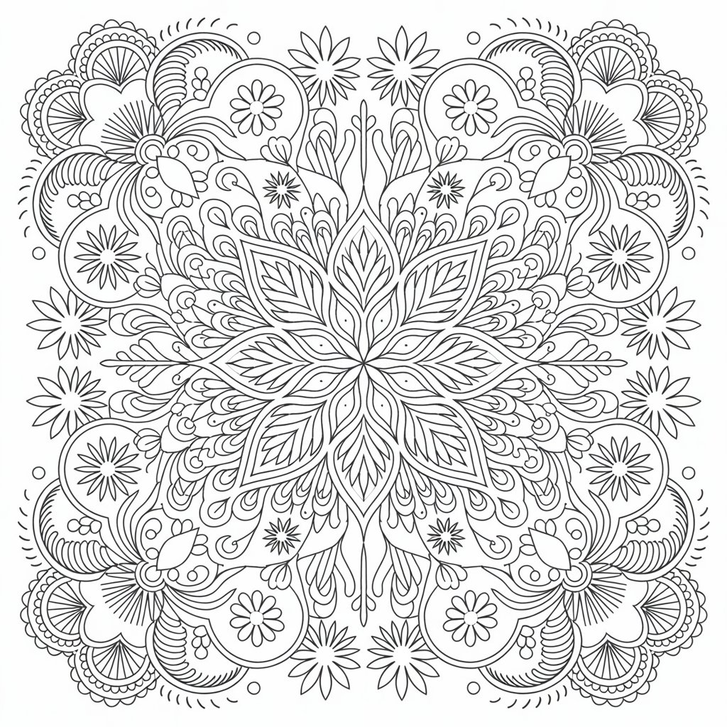 mandala boyama kitabı yetişkin