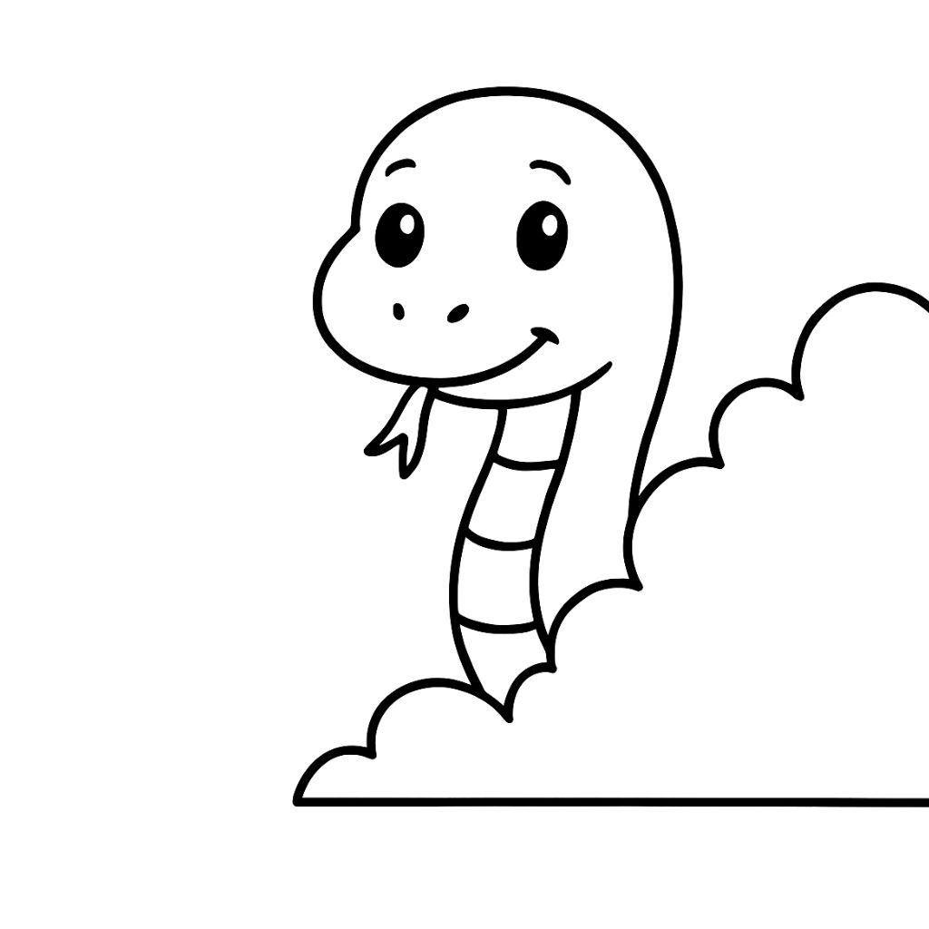 anasınıfı yılan boyama