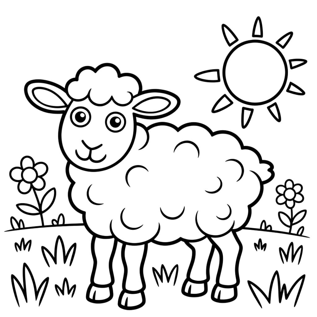 koyun boyama sayfası