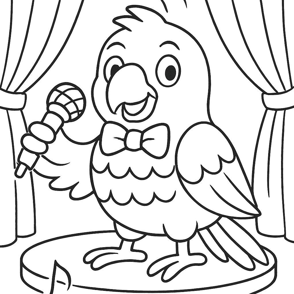 papağan boyama oyunu