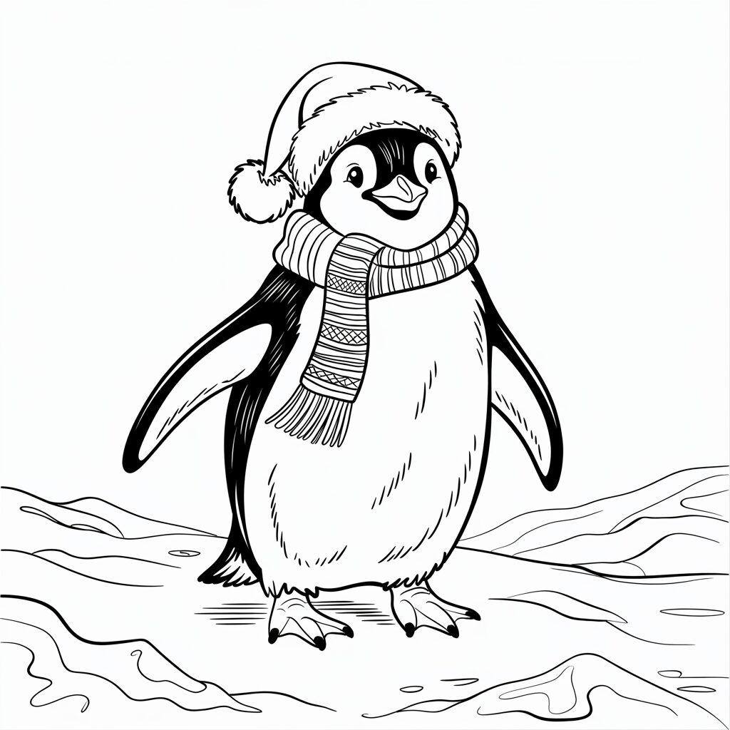 penguen boyama