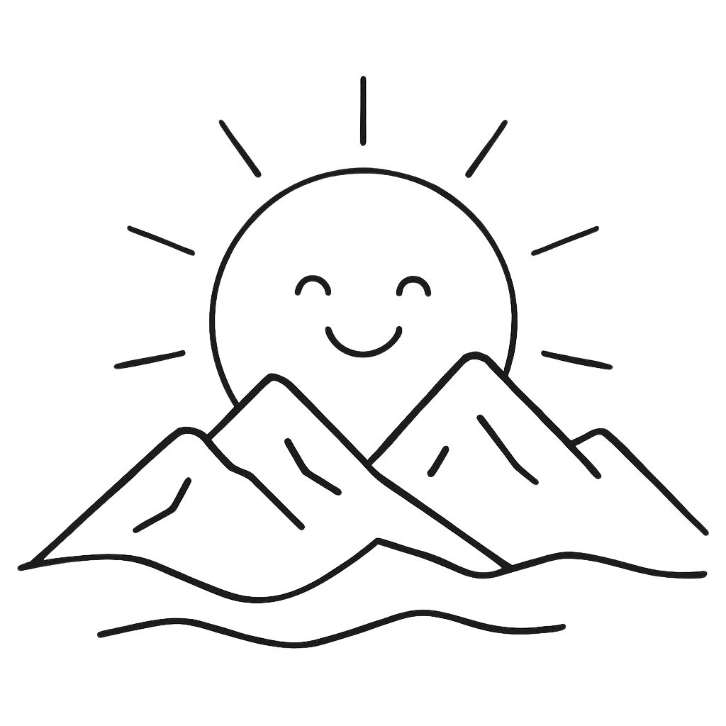 boyama güneş resmi