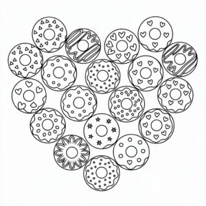 anaokul donut boyama