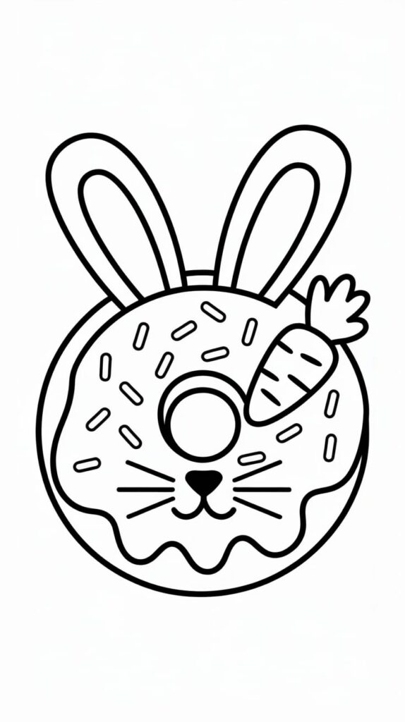 okul öncesi boyama donut