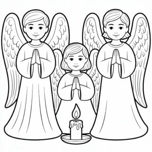 melek kanadı boyama sayfası