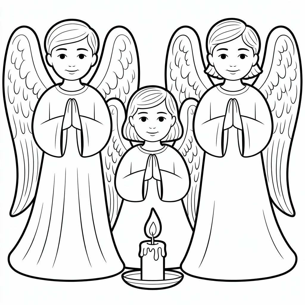 melek kanadı boyama sayfası