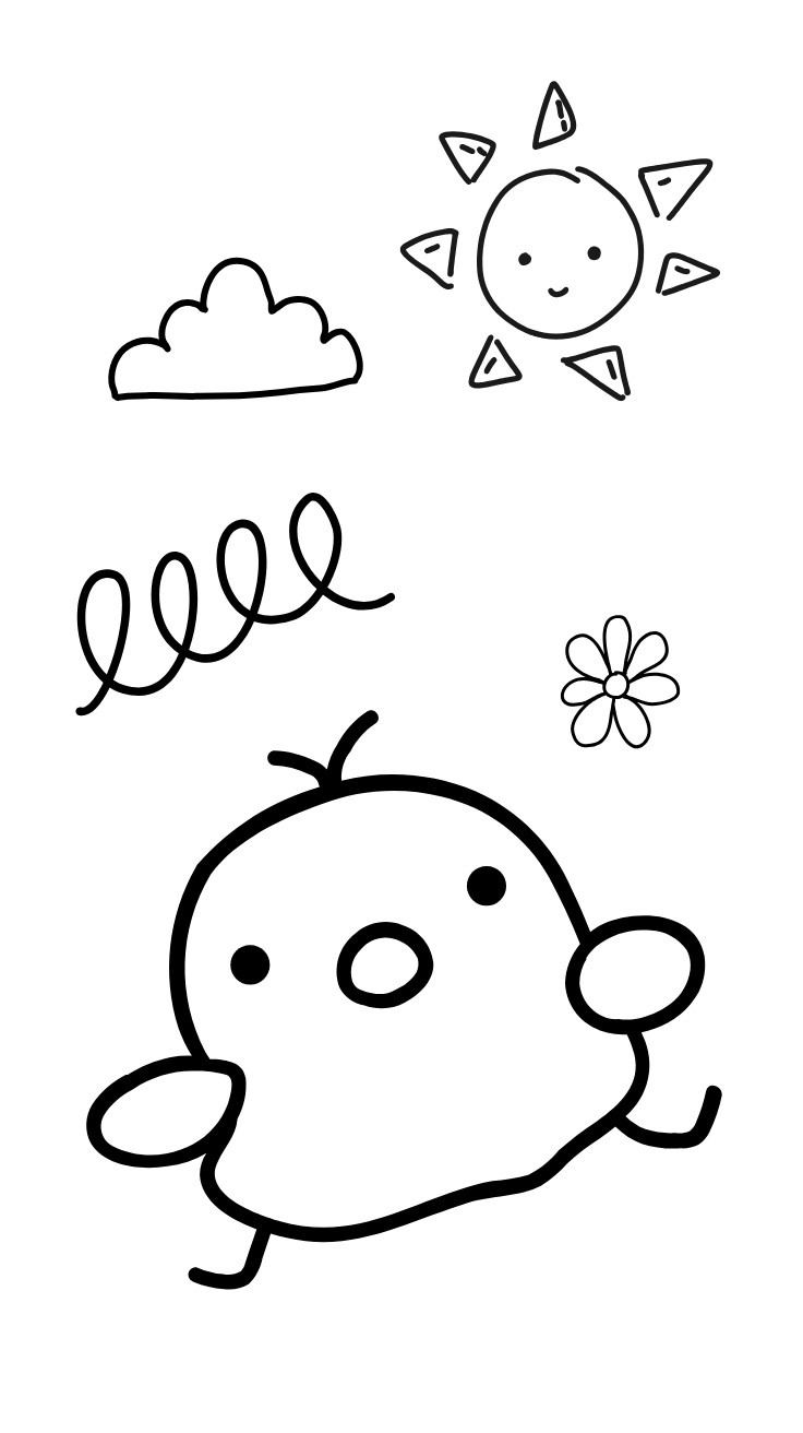 civciv boyama sayfası