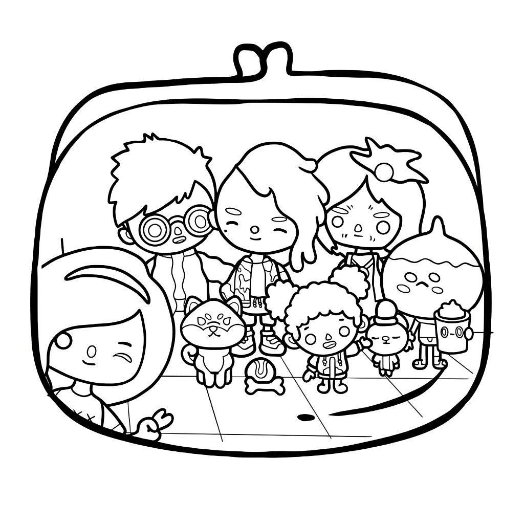 toca boca karakter boyama