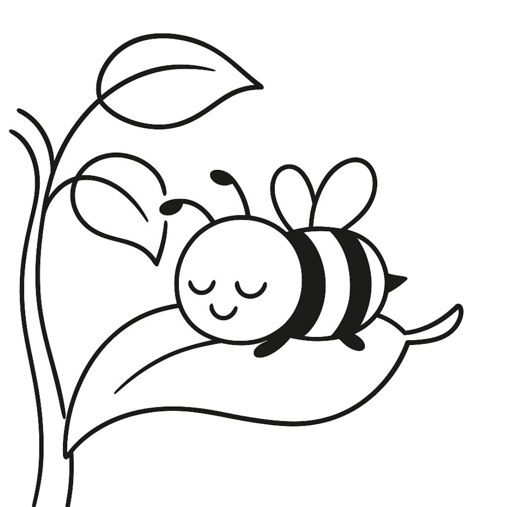 Arı Okul Öncesi Sayfa Boyama