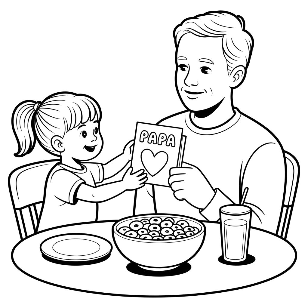 babalar günü için boyama