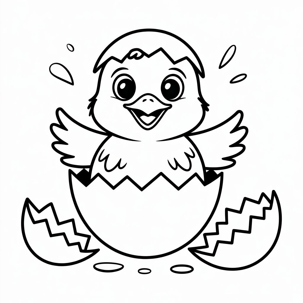 civciv boyama okul öncesi