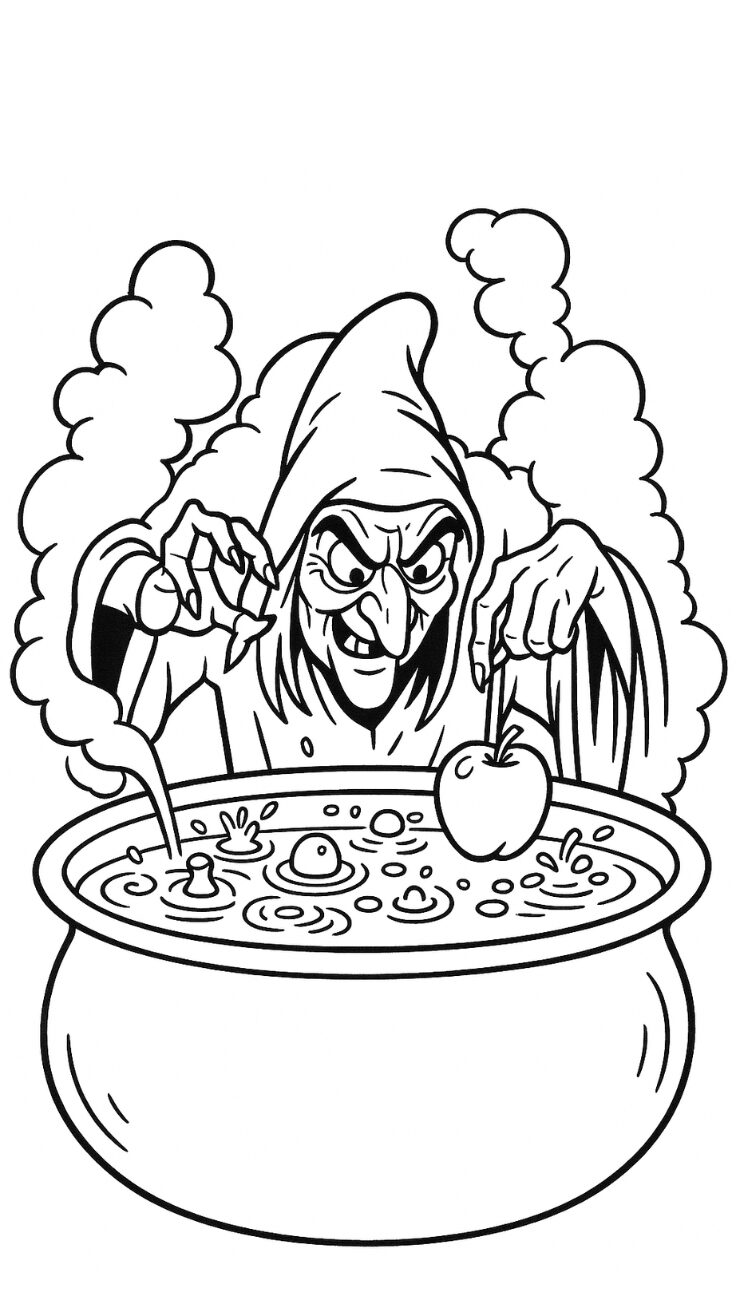 cadı boyama boyama kedi