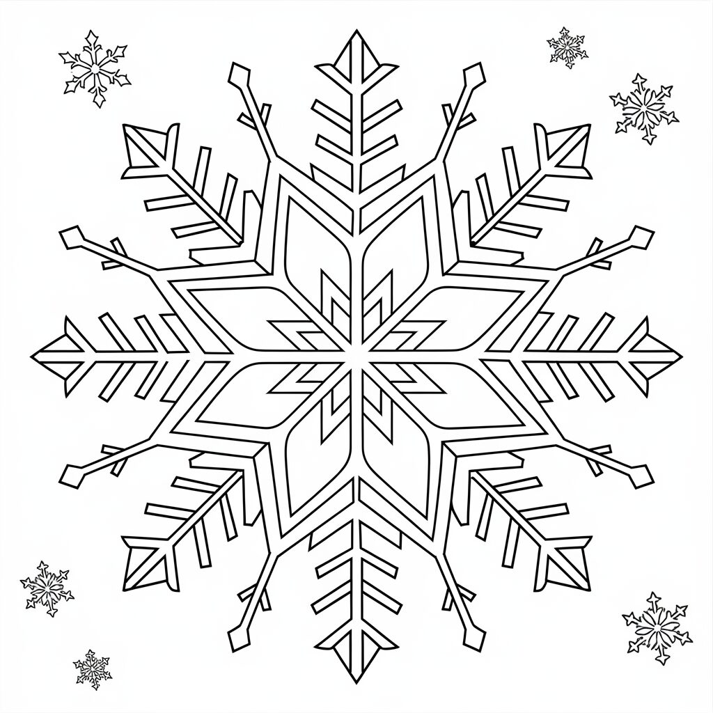 küçük kar tanesi boyama