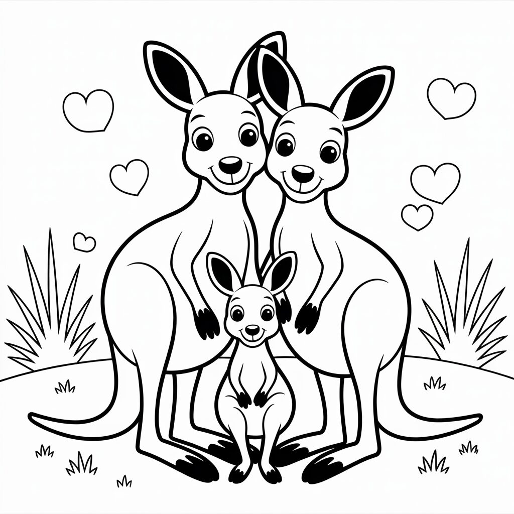 kanguru boyama okul öncesi