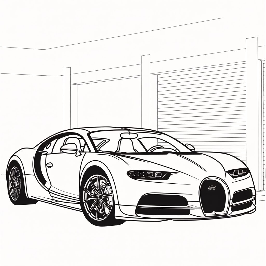 araba boyama bugatti