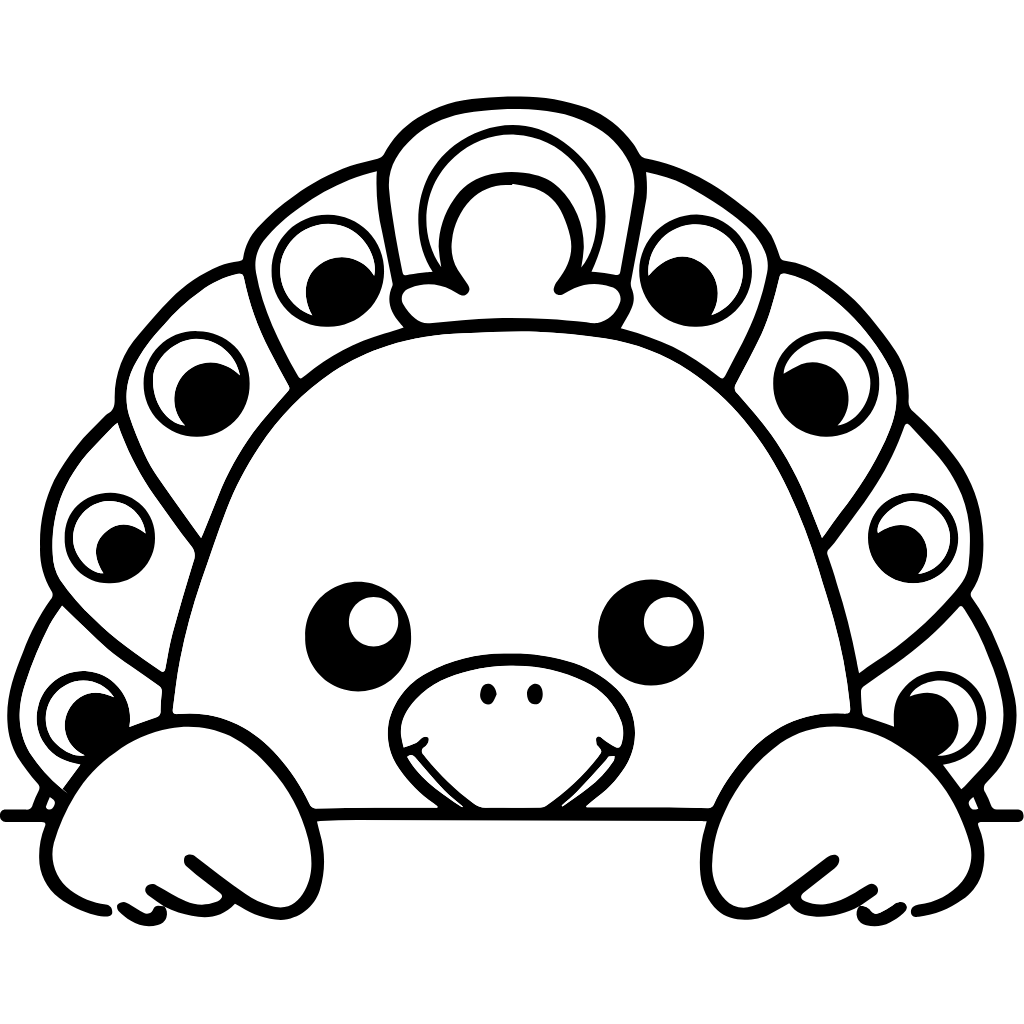 tavus kuşu mandala boyama