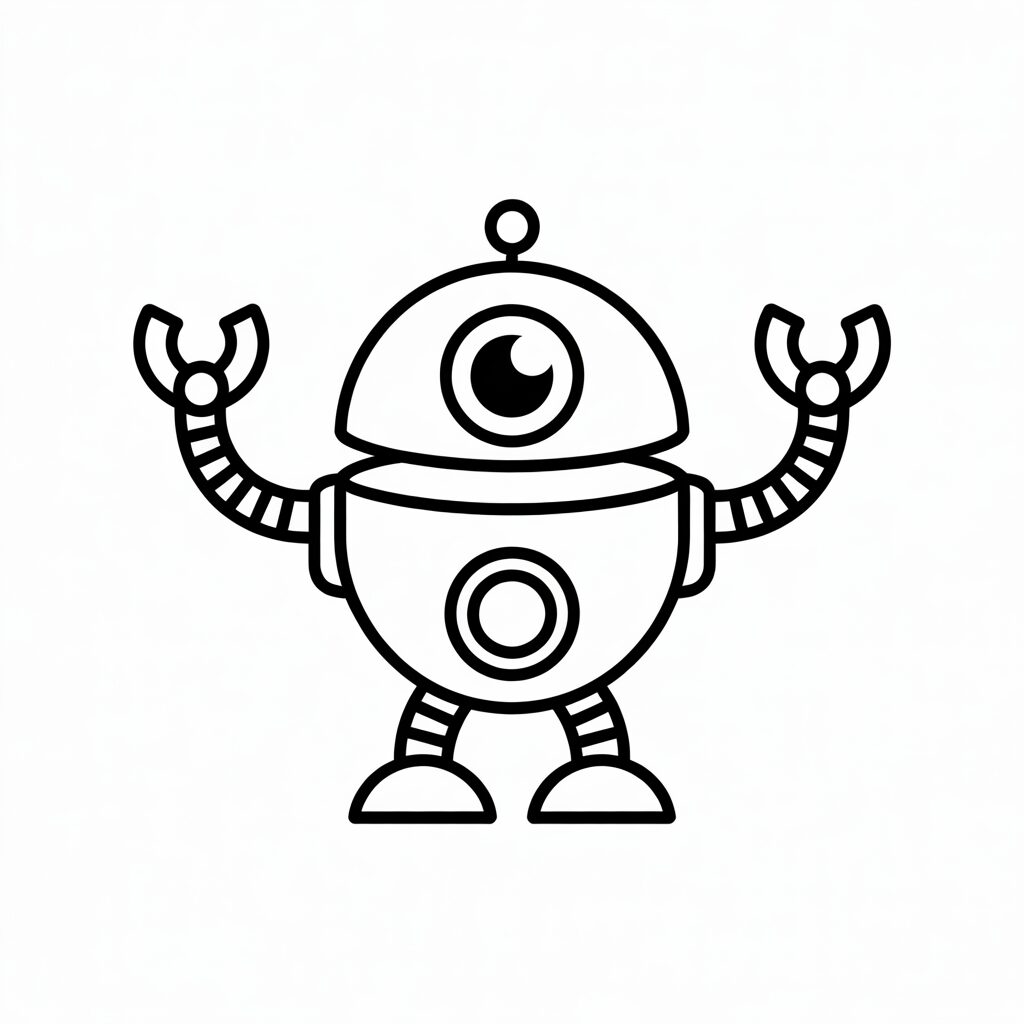 robot boyama okul öncesi