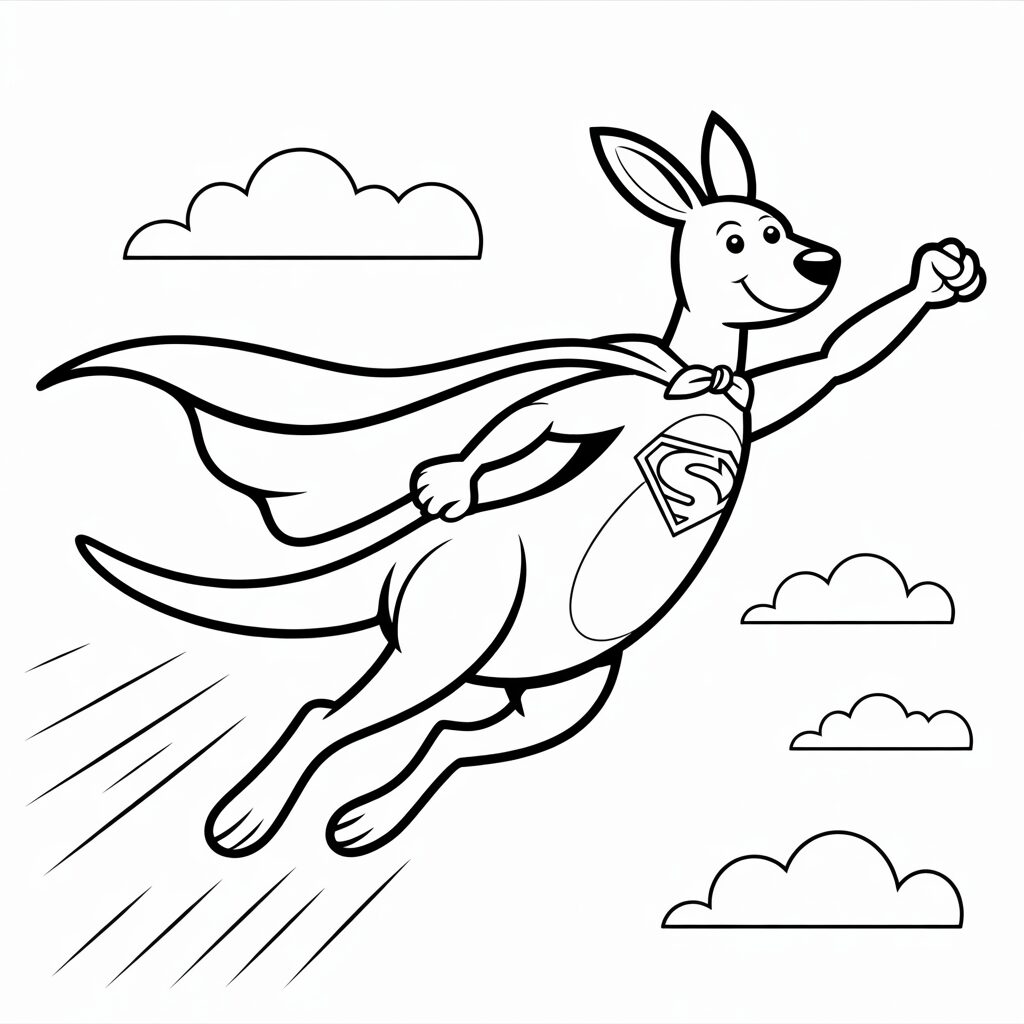 kanguru resmi boyama