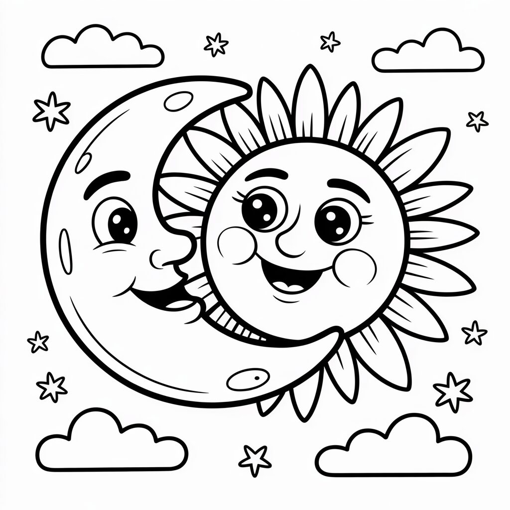 ay ve yıldız boyama