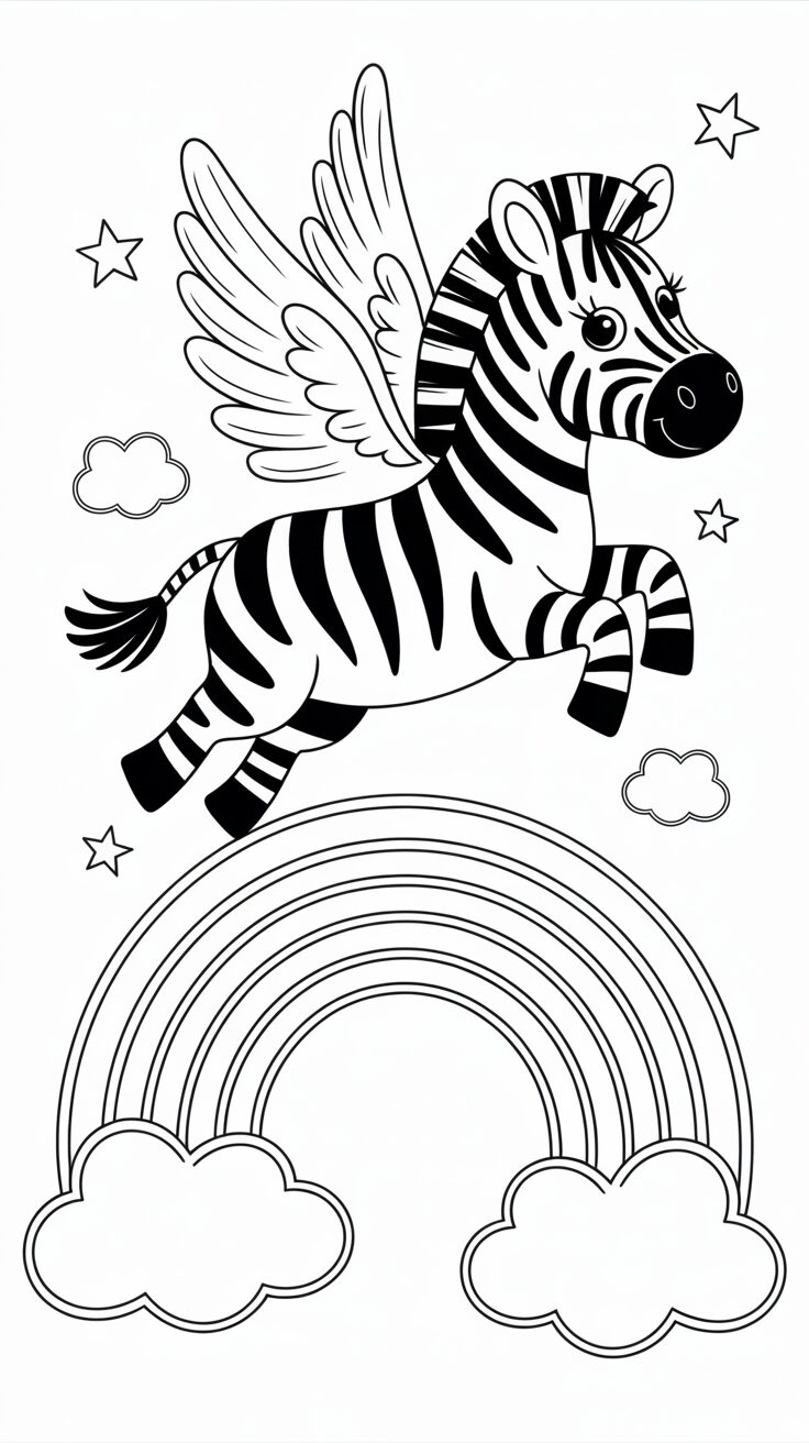 zebra boyama
