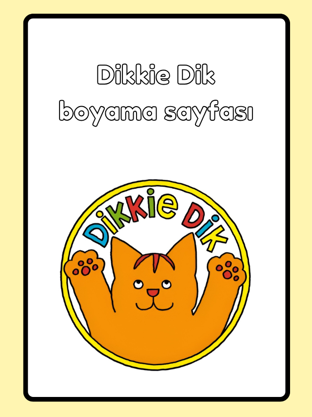 Dikkie Dik Boyama Talimatları